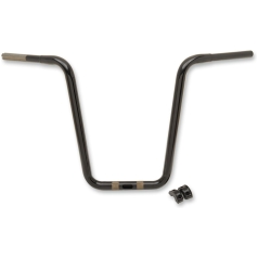 HANDLEBAR 1-1/4" APE HANGER 18" TOURING GLOSS BLACK