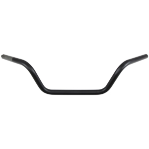 HANDLEBAR 1" LOW BUCKHORN FLAT BLACK TBW