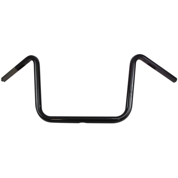 HANDLEBAR 1" DRILLED 12" APE HANGER WIDE BLACK TBW