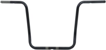 HANDLEBAR 1" DRILLED 17" APE HANGER FLAT BLACK TBW