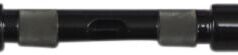 HANDLEBAR 1-1/4" DRILLED STICK BAR BLACK TBW