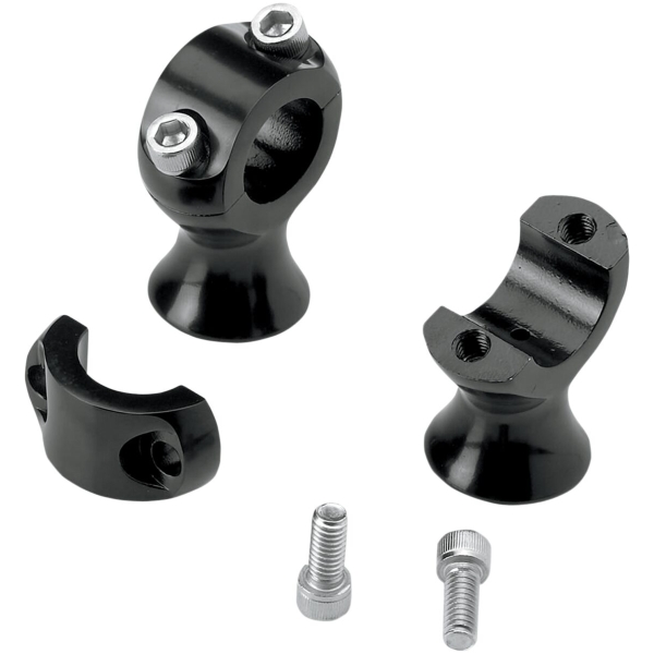 44,5 MM SLIMLINE STEEL RISERS BLACK ELECTROPLATE
