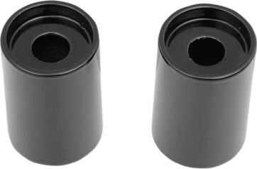 2" TALL RISER EXTENSIONS FOR 1.25" BARS BLACK UNIVERSAL