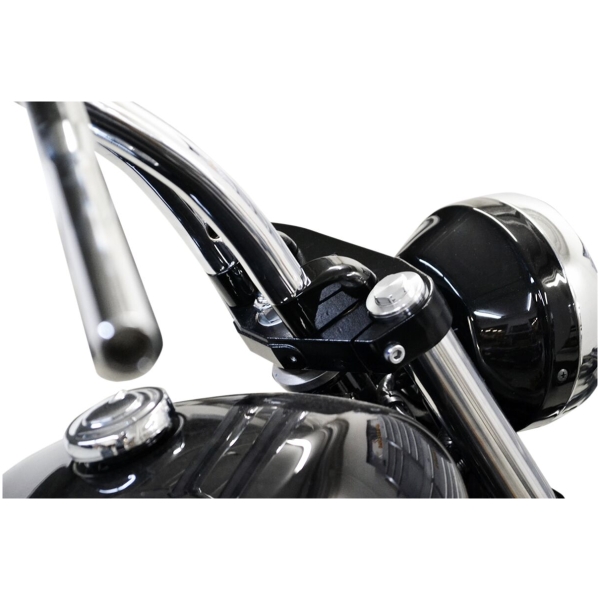 1" PULLBACK RISER EXTENSIONS - BLACK - Bild 2