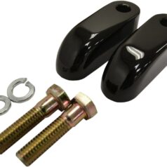 2" PULLBACK RISER EXTENSIONS - BLACK