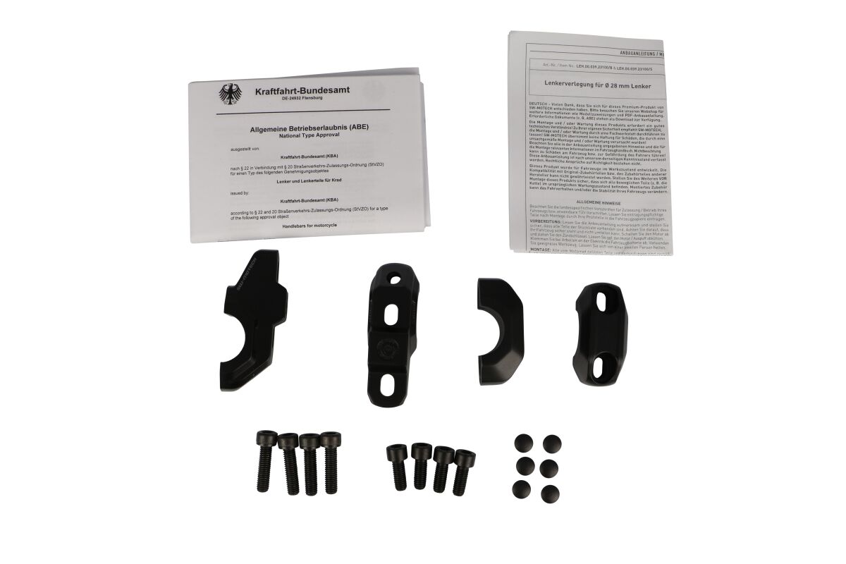 Bar back for Ø 28 mm handlebar