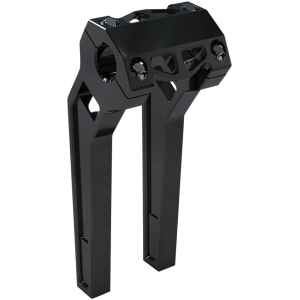 10" Black Anodized Pullback Risers w/ 1-1/4" Clamping