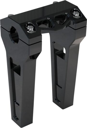 6" Black Anodized Straight Risers w/ 1" Clamping
