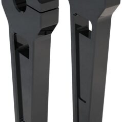 8" Black Anodized Straight Risers w/ 1" Clamping