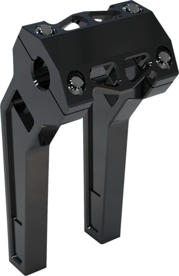 8" Black Anodized Pullback Risers w/ 1" Clamping