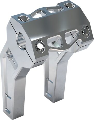 6" Raw Pullback Risers w/ 1" Clamping