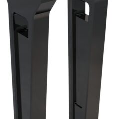 10" Black Anodized Straight Risers w/ 1-1/4" Clamping
