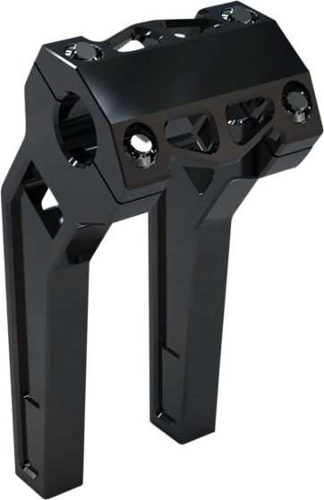 8" Black Anodized Pullback Risers w/ 1-1/4" Clamping