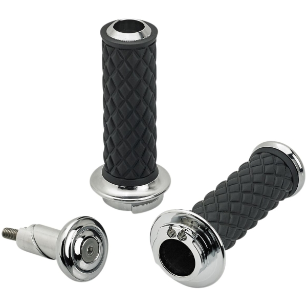 ALUMICORE DOUBLE-CABLE GRIPS CHROME
