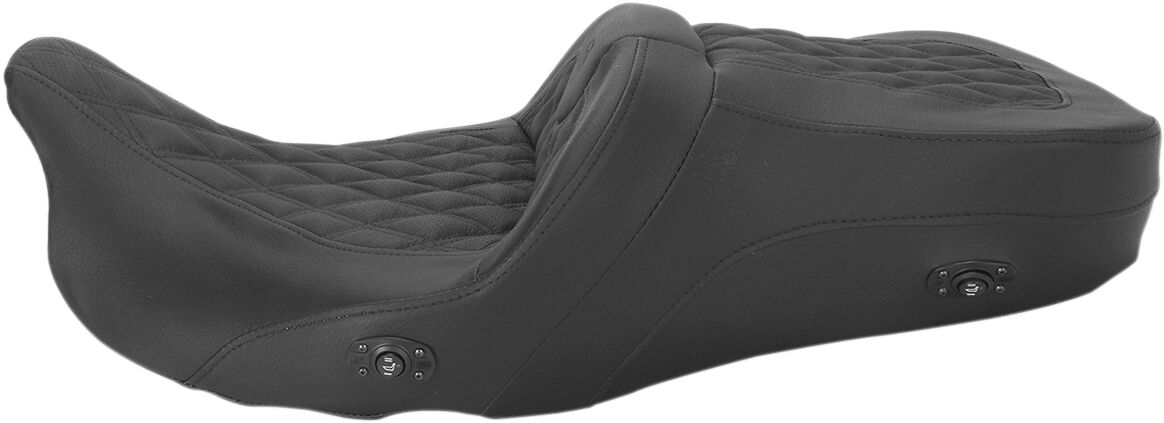 2-UP HEATED SEAT ROAD SOFA LS HEATED FRONT|REAR LEATHER|SADDLEGEL™ BLACK