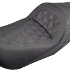 2-UP SEAT SLIM FRONT|REAR LEATHER|SADDLEHYDE™|SADDLEGEL™ BLACK