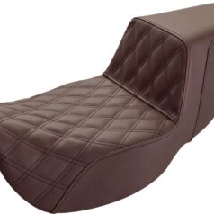 Step Up Seat - Lattice Stitched - Brown - FLH