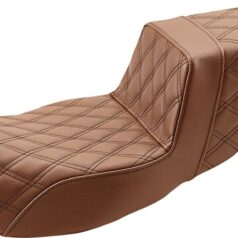 Step Up Seat - Lattice Stitched - Brown -  FLH