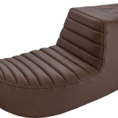 Step Up Seat - Tuck and Roll/Lattice Stitched - Brown