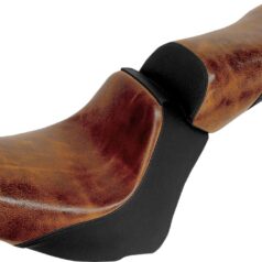 LARIAT OPTIONAL PILLION PAD LEATHER WITH GEL DISTRESSED BROWN HARLEY DAVIDSON