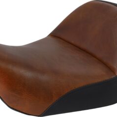 LARIAT SOLO SEAT DISTRESSED BROWN LEATHER WITH GEL HARLEY DAVIDSON