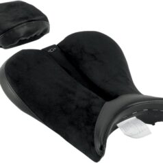 SOLO SEAT GEL-CHANNEL - SPORT FRONT SADDLESUEDE PLAIN BLACK|BLACK