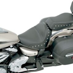 SOLO PILLION PAD RENEGADE™ TOUR REAR SADDLEHYDE™|SADDLEGEL™ STUDDED BLACK|NATURAL