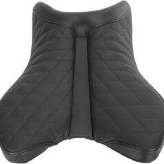 SOLO SEAT GEL-CHANNEL - TRACK LS FRONT LEATHER|SADDLEGEL™ PLAIN BLACK