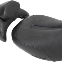 2-UP SEAT ADVENTURE TRACK LOW FRONT|REAR VINYL|SADDLEGEL™ BLACK