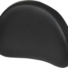 SISSY BAR PAD RENEGADE™ CONTOURED REAR VINYL PLAIN BLACK