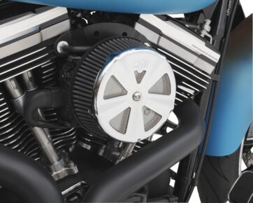 AIR CLEANER COVER FOR VO2 NAKED SKULLCAP CROWN CHROME - Bild 2