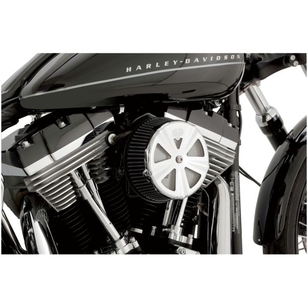 AIR CLEANER COVER FOR VO2 NAKED SKULLCAP CROWN CHROME - Bild 3