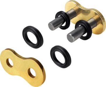 124 OROY 1 RIVET LINK 420 NON-SEAL REPLACEMENT CONNECTING LINK / GOLD|NATURAL