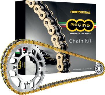 137 ZRE 110 RIVET LINK 525 O-RING CHAIN KIT / 15 TEETH FRONT & 41 TEETH REAR / GOLD / STEEL