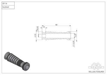 FOOTREST KIT SL UF16 SPORT - Bild 2