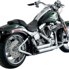 V&H SHORTSHOTS STAGGERED Krom Till Softail 86-11