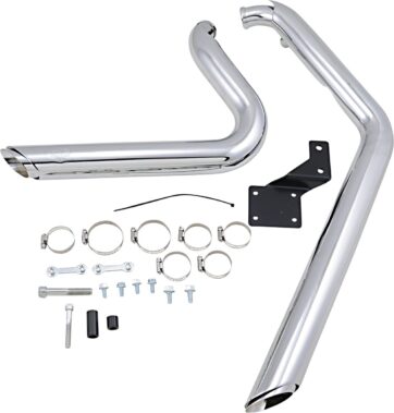 V&H SHORTSHOTS STAGGERED Krom Till Softail 86-11 - Bild 2