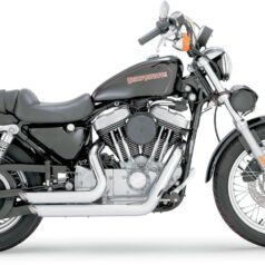 V&H SHORTSHOTS STAGGERED Krom Till Sportster (883,1200) 99-03