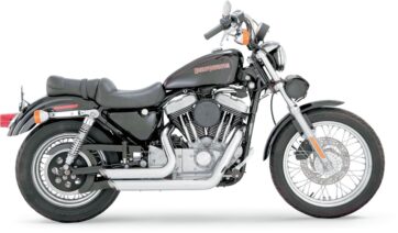 V&H SHORTSHOTS STAGGERED Krom Till Sportster (883,1200) 99-03