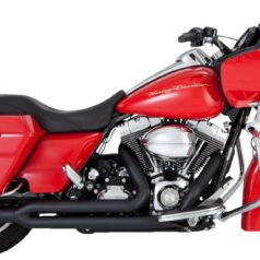 V&H PROPIPE .Svart.Till Harley Touring 09-16