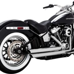 V&H Big-Shots Staggered.Krom.Till Softail 2018+