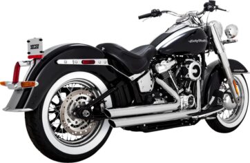 V&H Big-Shots Staggered.Krom.Till Softail 2018+