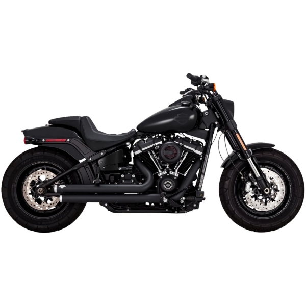 V&H Big-Shots Staggered.Svart.Till Softail 2018+ - Bild 2