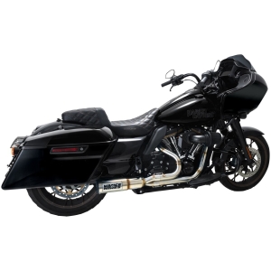 V&H 2-1 HI OUTPUT Borstat stål Till Harley Touring 2017+
