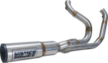 V&H 2-1 HI OUTPUT Borstat stål Till Harley Touring 2017+ - Bild 4