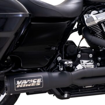 V&H 2-1 HI OUTPUT Svart Till Harley Touring 2017+ - Bild 2