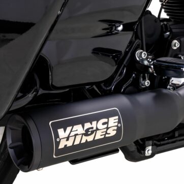 V&H 2-1 HI OUTPUT Svart Till Harley Touring 2017+ - Bild 3