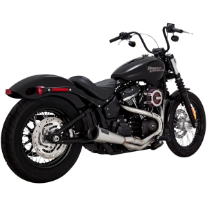 V&H  2-1 Upsweep Borstat stål Till Softail 2018+