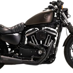 V&H Upsweep 2-1 SS,Svart .Till Sportster (883,1200) 04-13