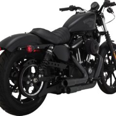 V&H MINI GRENADES Mattsvart Till Sportster(883,1200) 04-13